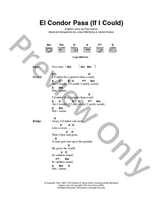 El Condor Pasa (If I Could) Guitar and Fretted sheet music cover